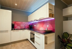 фото подсветки кухни светодиодной лентой