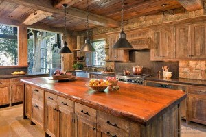 кухня из дерева