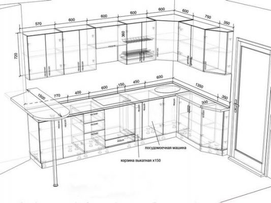 Кухонная мебель своими руками из фанеры чертежи