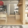 Дизайн комнаты-студии с кухней