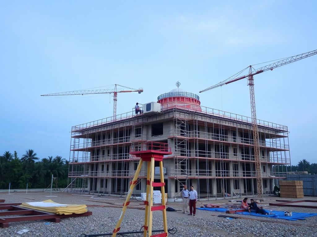 Geodetic works in construction Geodetic works in constructionфото