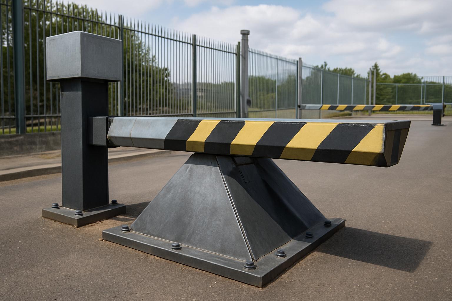 Противотаранные шлагбаумы: как выбрать надежную линию обороны для ворот и подъездов