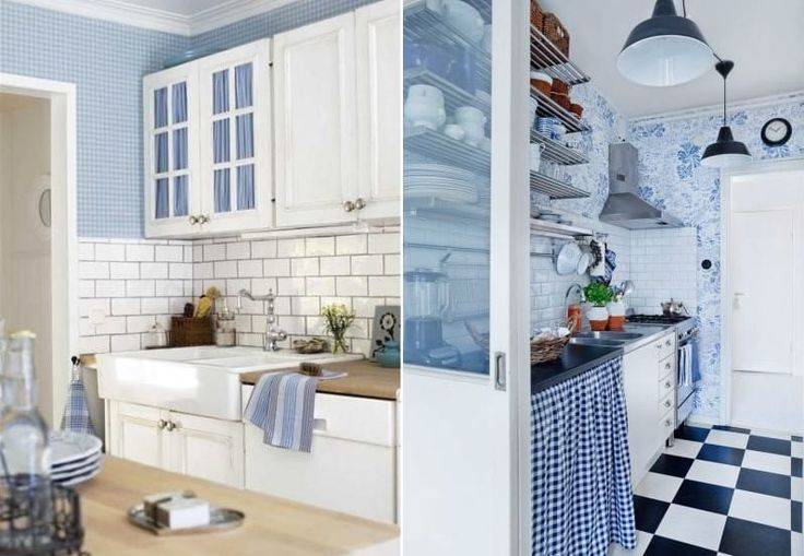 Маленькая голубая кухня: 100+ идей стильного дизайна