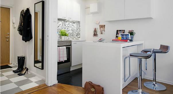 Дизайн квартир с малыми габаритами в Швеции