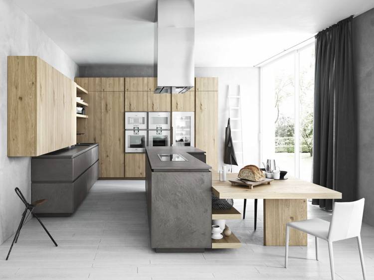 Деревянные кухни в стиле модерн от студии Cesar