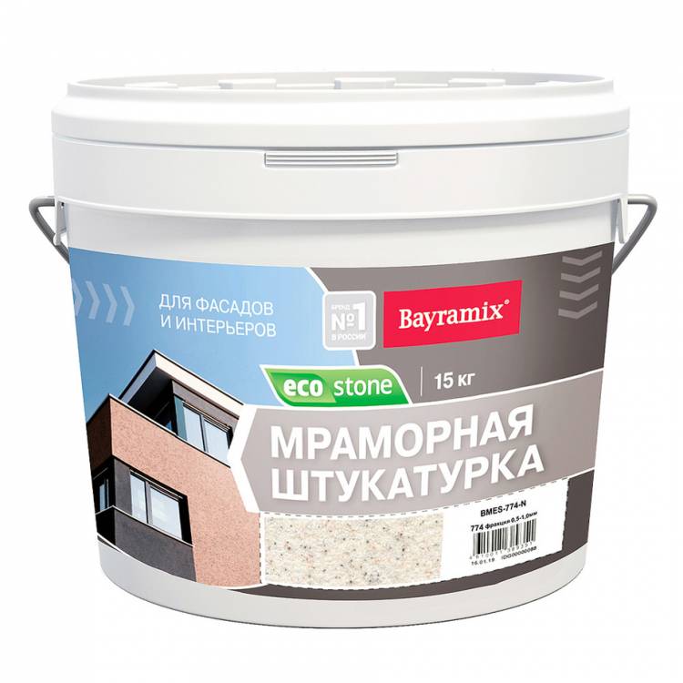 Штукатурка декоративная мраморная Bayramix EcoStone цвет