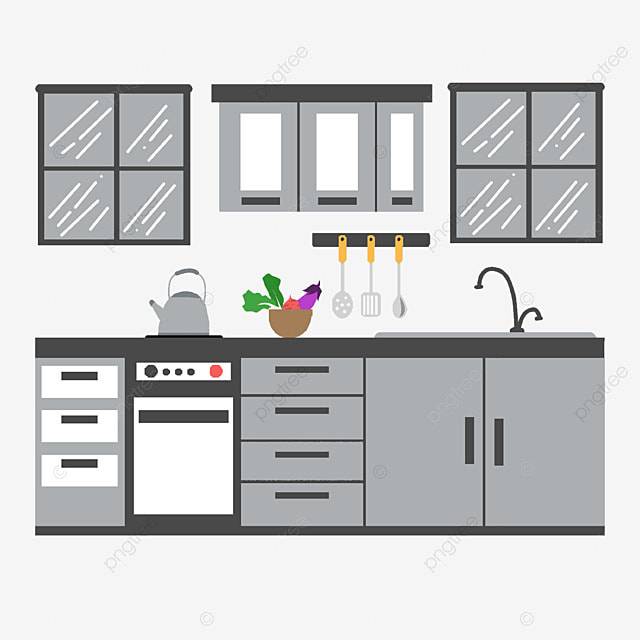 Кухня бизнес плоское окно иллюстрации PNG , шкаф, кухня, Мебель PNG картинки и пнг PSD рисунок для бесплатной загрузки
