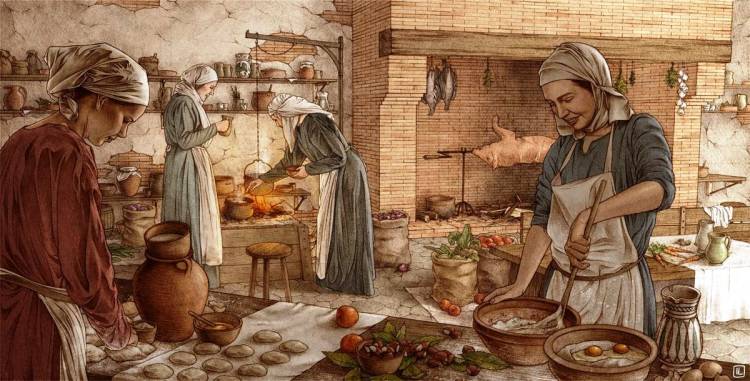 Питание в средневековой Евр