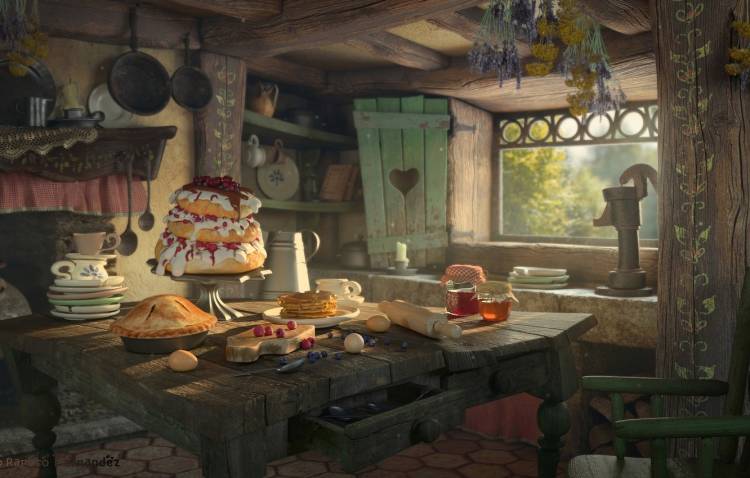 Кухня средневековья арт