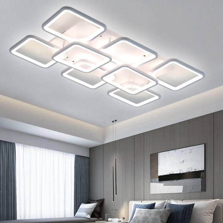 Современная светодиодная Люстра для гостиной, декоративный потолочный светильник для спальни, кухни, регулируемая яркость, осветительные приборы