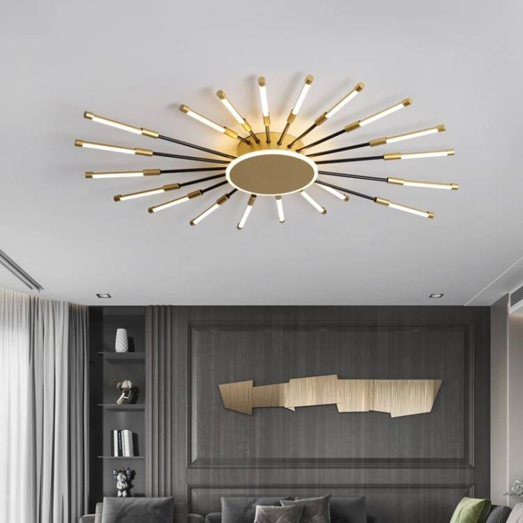 Современная декоративная потолочная люстра, светодиодная лампа в виде фейерверка для гостиной, спальни, домашний декор, модный хрустальный подвесной светильни