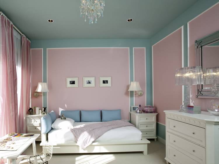 Идеи покраски стен в спаль