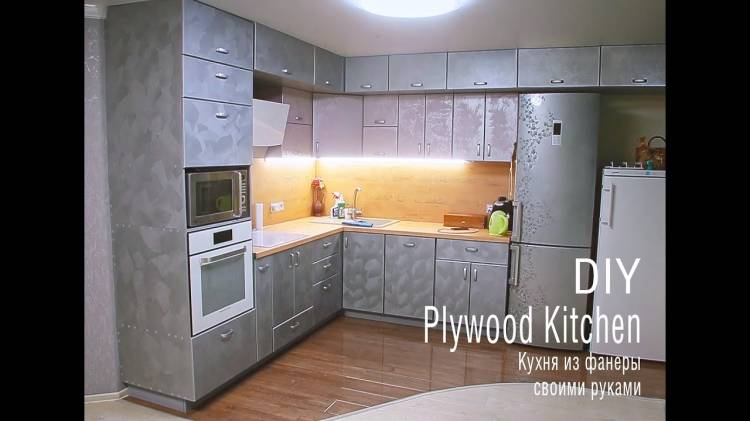 Кухня из фанеры своими руками DIY plywood kitchen