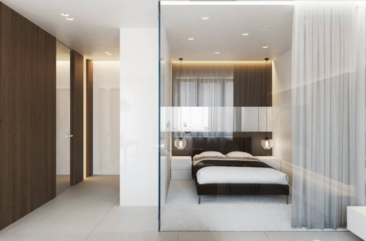 Создать интерьер спальни в однокомнатной квартир