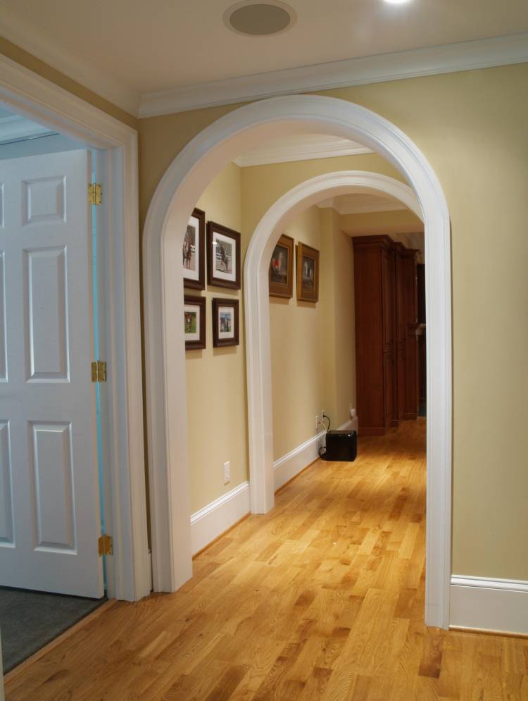 Как оформить арку в коридоре своими руками в квартире, дизайнерские идеи арки в длинном коридор
