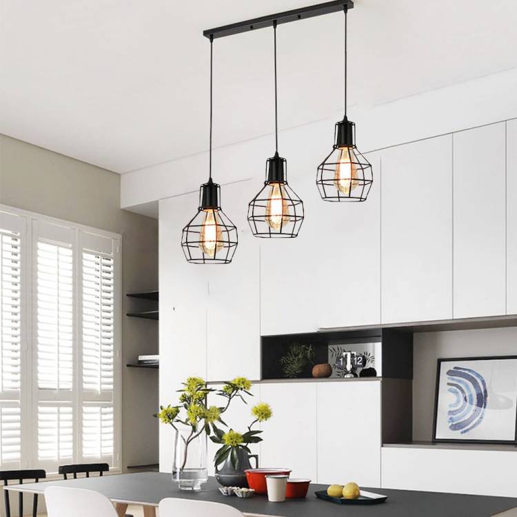 Скандинавский подвесной светильник в стиле лофт в стиле ретро, современный винтажный кухонный светильник в стиле индастриал, люстр