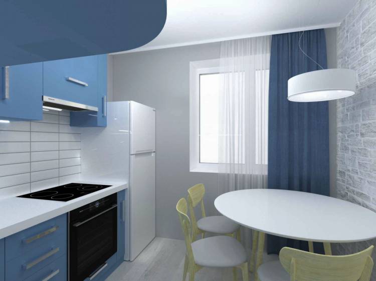 кухня в однокомнатной квартире #дизайн #квартира #дизайнинтерьера #прихожая #дизайнквартир ы #интерь…