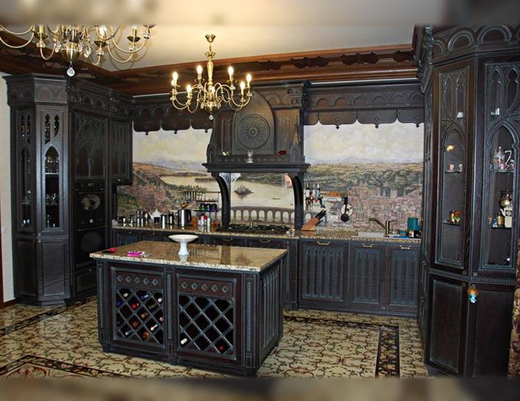 Кухонный гарнитур В готическом стиле в Тюмени по низким ценам