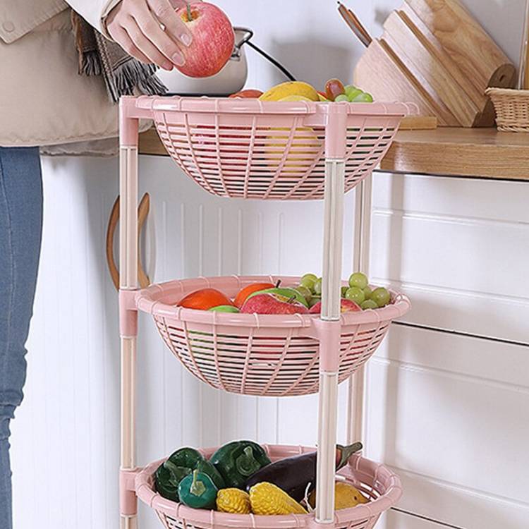 Многофункциональная напольная корзина для хранения, напольный штатив, кухонная стойка для хранения овощей и фруктов, сливная стой