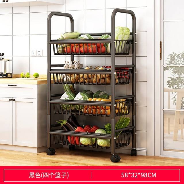 Кухонная стойка для хранения, многослойная корзина для овощей, для фруктов и фотографий, многофункциональная Бытовая стойка для хранения