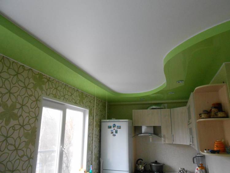 Натяжной потолок на кухне, цена от