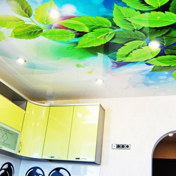 Натяжные потолки на кухню в Липецке огромный выбор цветов и дизайна!