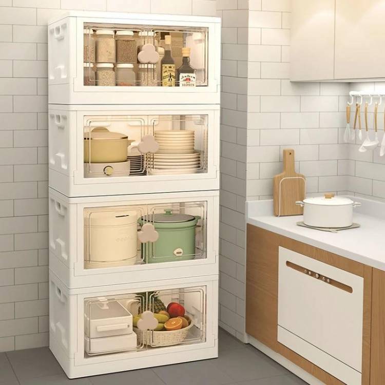 Большой шкаф для хранения для кухни спальня гостиная офис Штабелируемый кубический органайзер для хранения