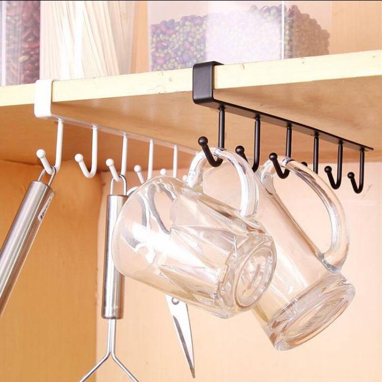 Стеллаж для хранения кухонных крючков для кухни, удобная вешалка для шкафа, аксессуары для ванной комнаты