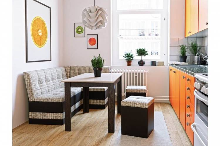 Как расставить мебель в маленьком пространстве кухни
