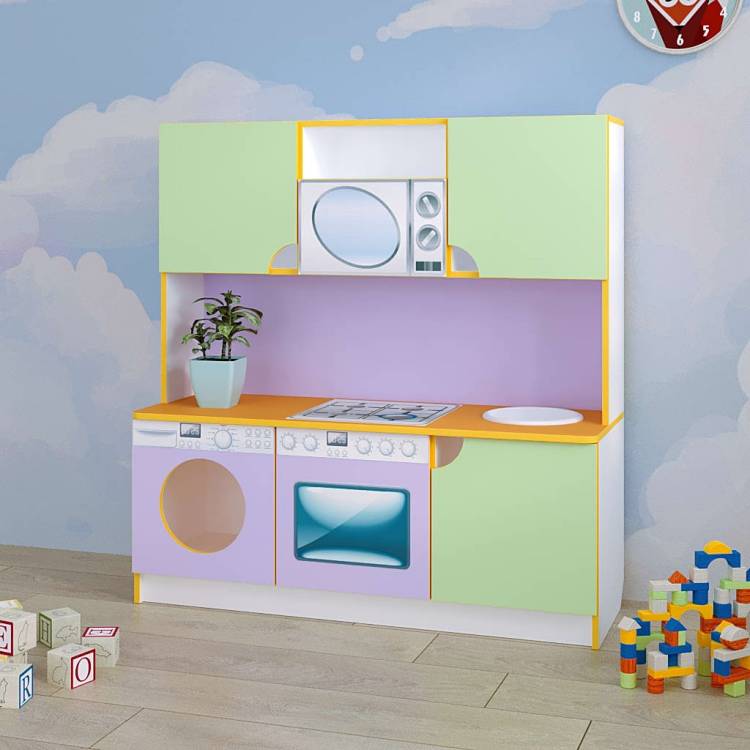 Игровая мебель для детского сада кухня Малют