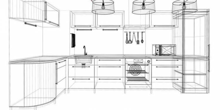 Как замерить мебель для кухни и рассчитать цену по погонному метру