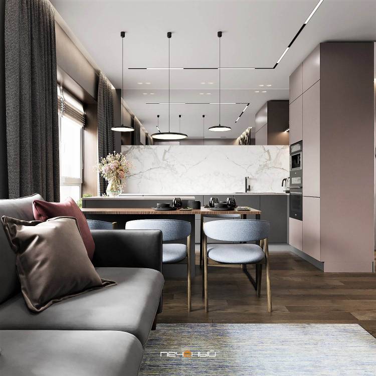 Дизайн светлой кухни гостиной современный стиль: 101+ идей дизайна