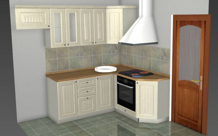 Маленькие угловые кухни для хрущевок от производителя кухонной мебели Спутник стиль