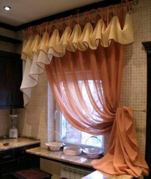 Пошив штор для кухни своими руками