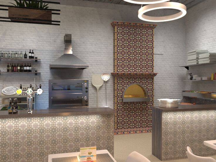 Дизайн-проект кафе итальянской кухни в стиле лофт
