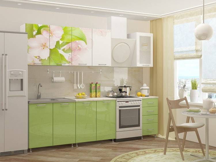 кухонный гарнитур с фотопечатью Яблоневый цвет Миф от производителя в интернет магазине www