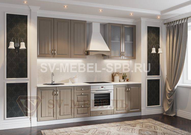 Модульная кухня Прованс Трюфель от официального дилера фабрики SV-мебель в Санкт-Петербург