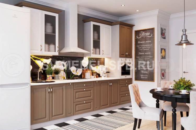 Модульная кухня Прованс Трюфель Белый от официального дилера фабрики SV- мебель в Санкт-Петербург