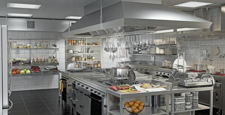 Дизайн видов основного кухонного оборудования рестор