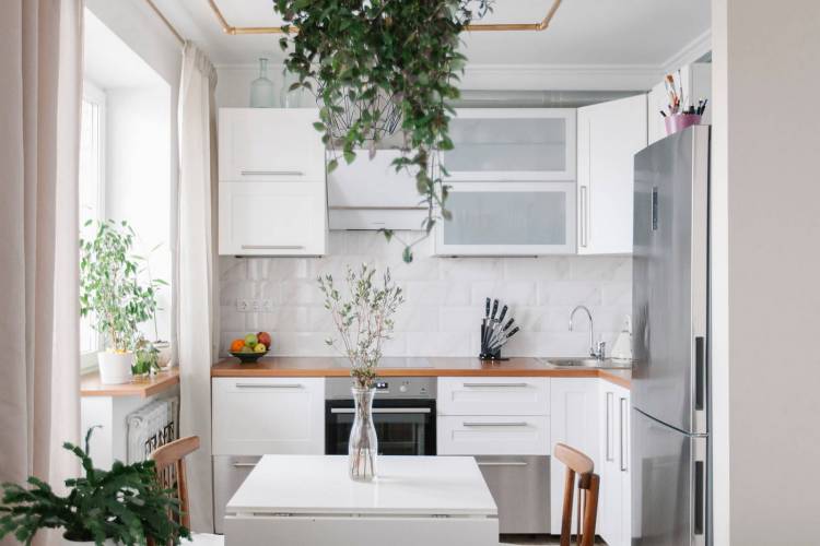 Ремонт маленькой кухни в панельном доме: 100+ идей дизайна