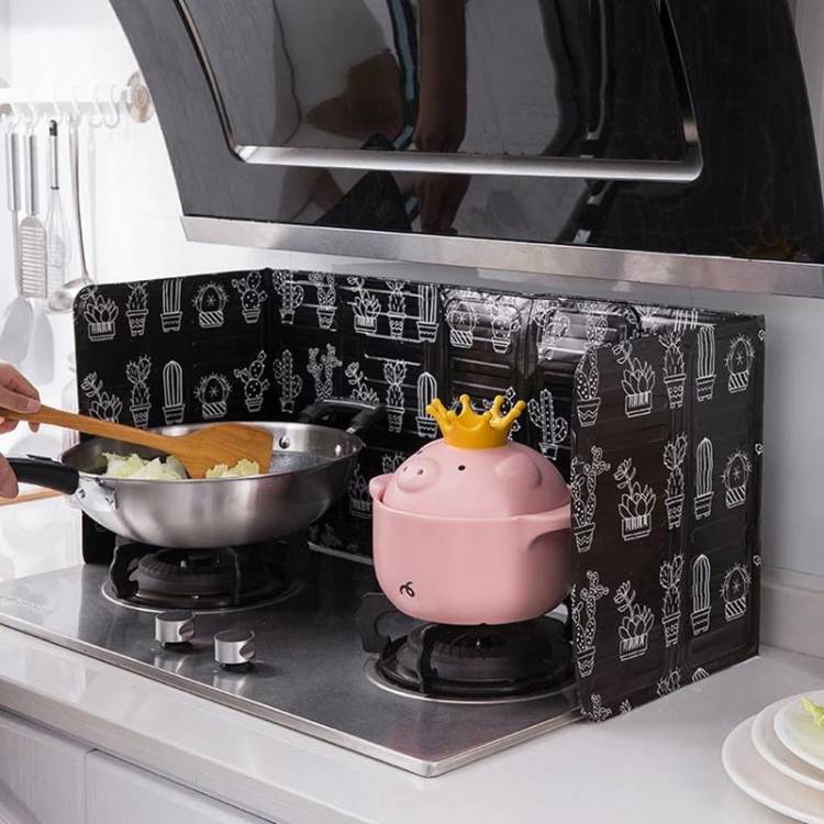 Алюминиевая складная кухонная газовая плита Плита Кухня Сковорода Масло Защита от брызг Экран Кухонные аксессуары