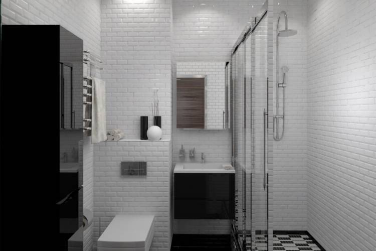 Дизайн маленькой ванной комнаты (с туалетом и без)