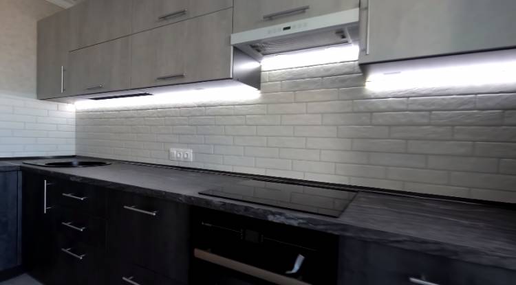 Применение светодиодной подсветки для рабочей зоны на кух