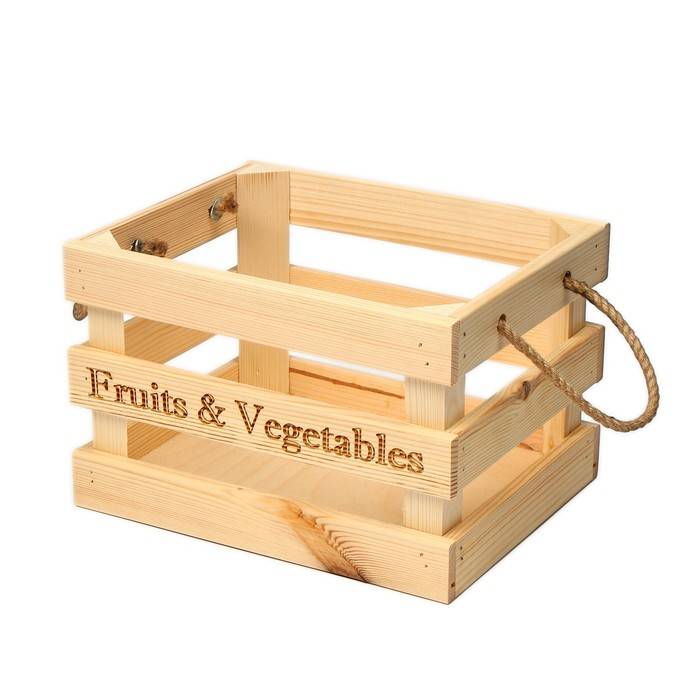 Ящик для овощей деревянный на кухню: 77+ идей дизайна