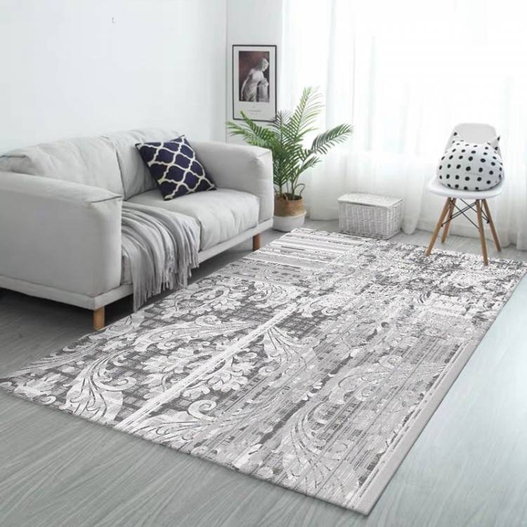 Скандинавский коврик с абстрактной областью, полосатые, серые, белые ковры, модный современный коврик для кухни, гостиной, спальни, прикроватного столика, нескользящий коври