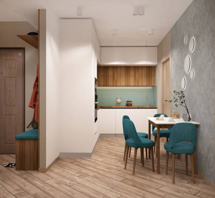 Дизайн кухни в двухкомнатной квартире: 92 фото дизайна