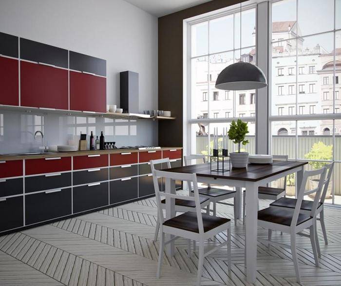Дизайн кухонь с панорамными окнами