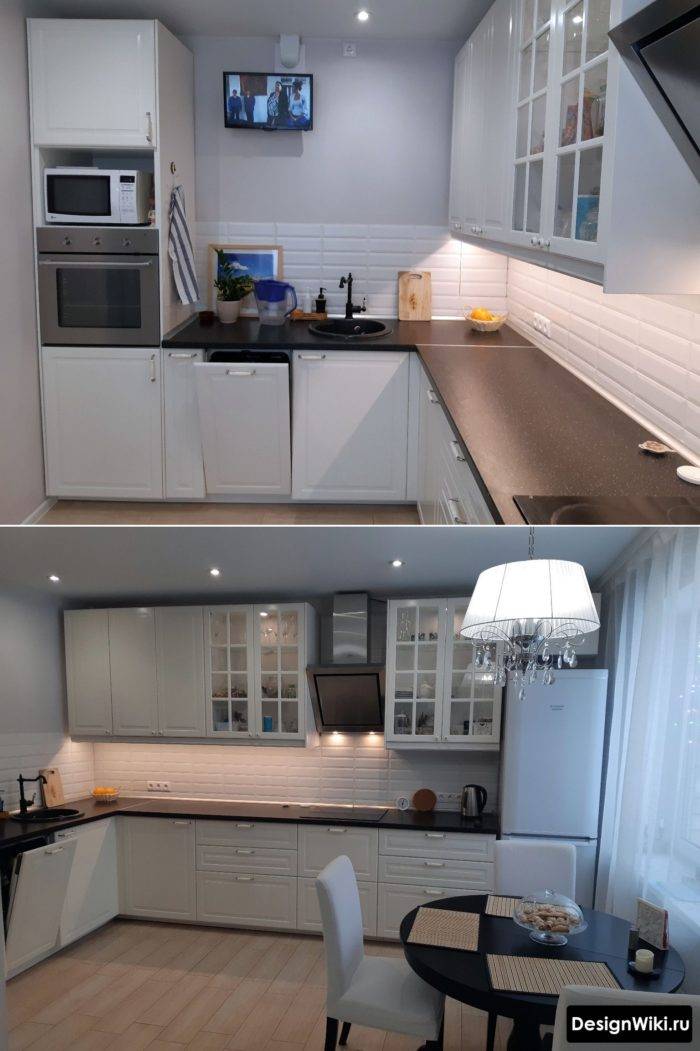 Дизайн интерьера кухни с панорамным окном: 95 фото дизайна