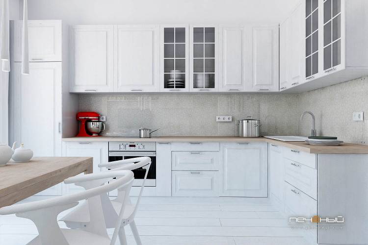 Кухня в белом стиле