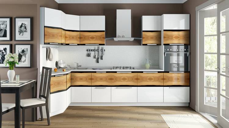 На какой высоте вешать кухонные шкафы, расстояние от пола кухни и между нижними и верхними шкафчиками